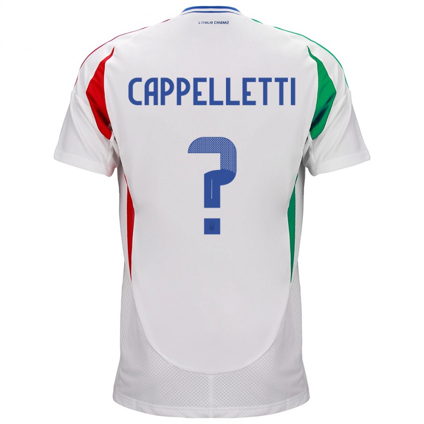 Homem Camisola Itália Mattia Cappelletti #0 Branco Alternativa 24-26 Camisa Brasil