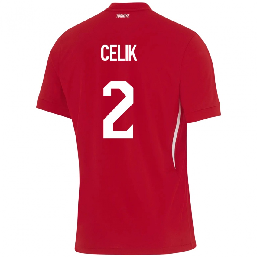 Homem Camisola Turquia Zeki Çelik #2 Vermelho Alternativa 24-26 Camisa Brasil