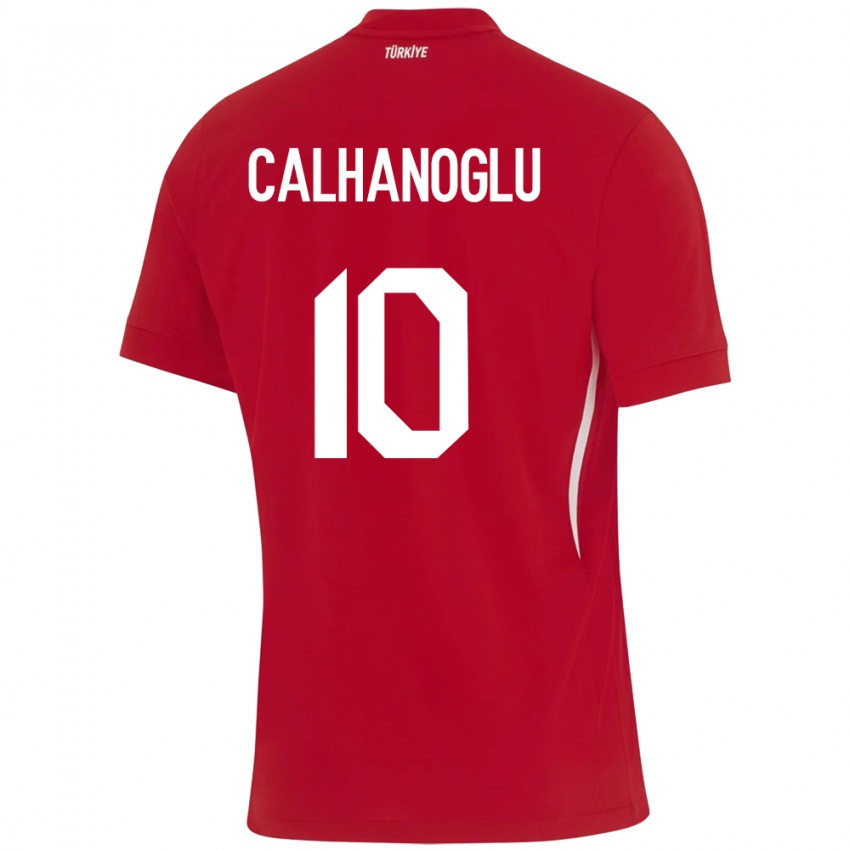 Homem Camisola Turquia Hakan Çalhanoğlu #10 Vermelho Alternativa 24-26 Camisa Brasil