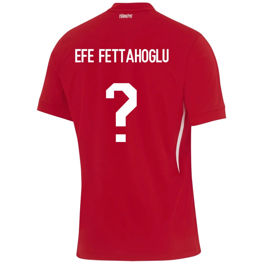 Homem Camisola Turquia Adnan Efe Fettahoğlu #0 Vermelho Alternativa 24-26 Camisa Brasil