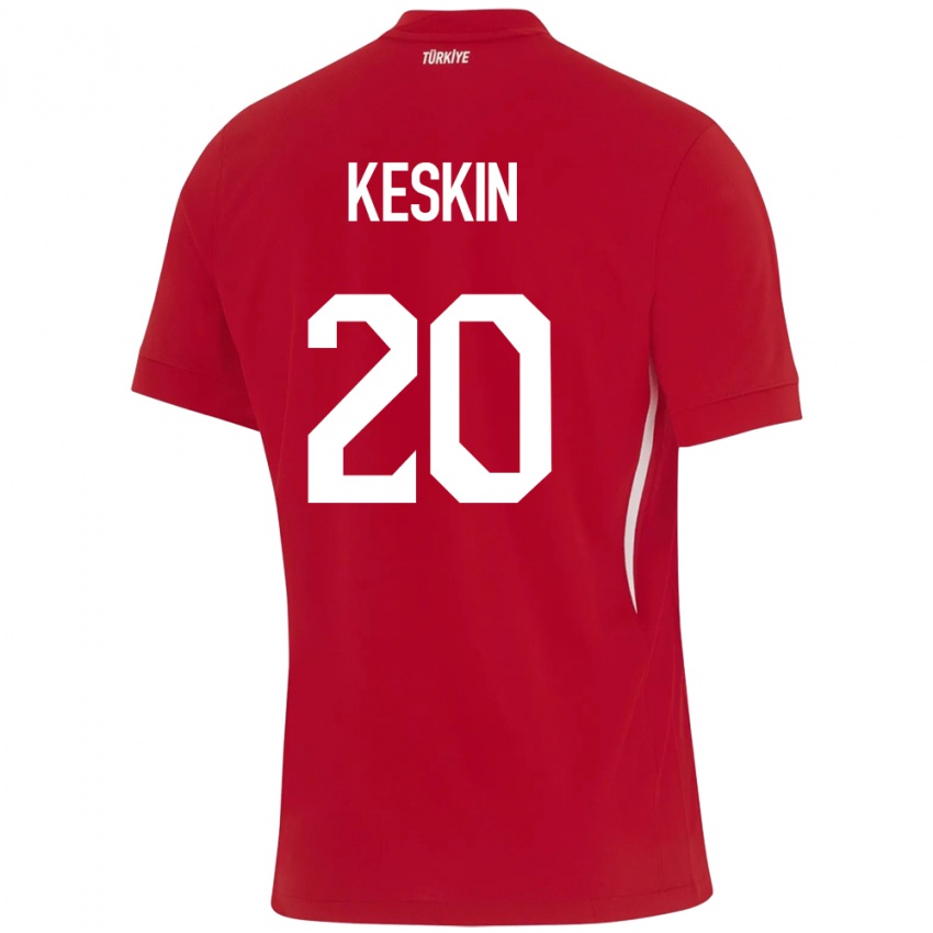 Homem Camisola Turquia Elif Keskin #20 Vermelho Alternativa 24-26 Camisa Brasil