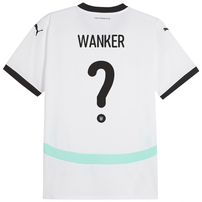 Homem Camisola Áustria Jakob Wanker #0 Branco Alternativa 24-26 Camisa Brasil
