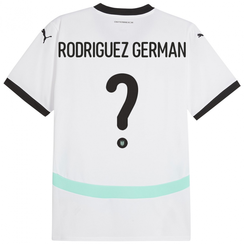 Homem Camisola Áustria Ryan Rodriguez German #0 Branco Alternativa 24-26 Camisa Brasil