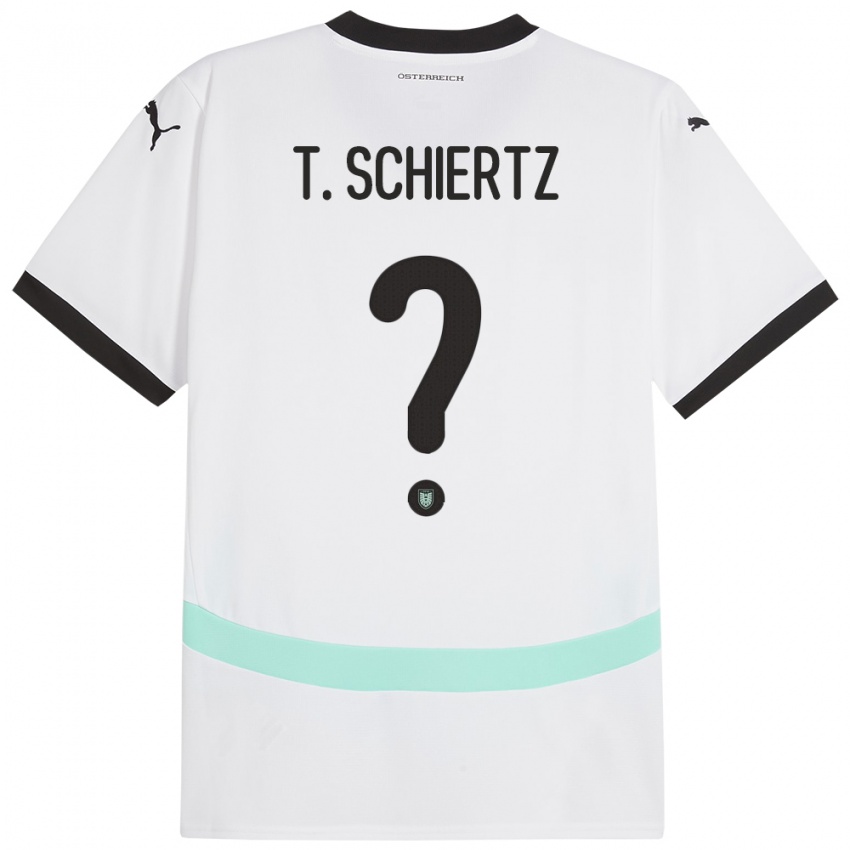 Homem Camisola Áustria Tammo Schiertz #0 Branco Alternativa 24-26 Camisa Brasil