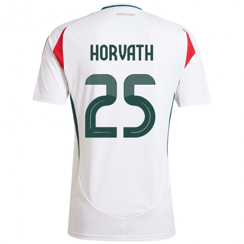 Homem Camisola Hungria Krisztofer Horváth #25 Branco Alternativa 24-26 Camisa Brasil