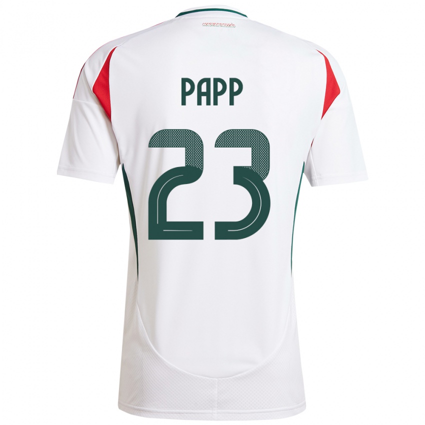 Homem Camisola Hungria Luca Papp #23 Branco Alternativa 24-26 Camisa Brasil