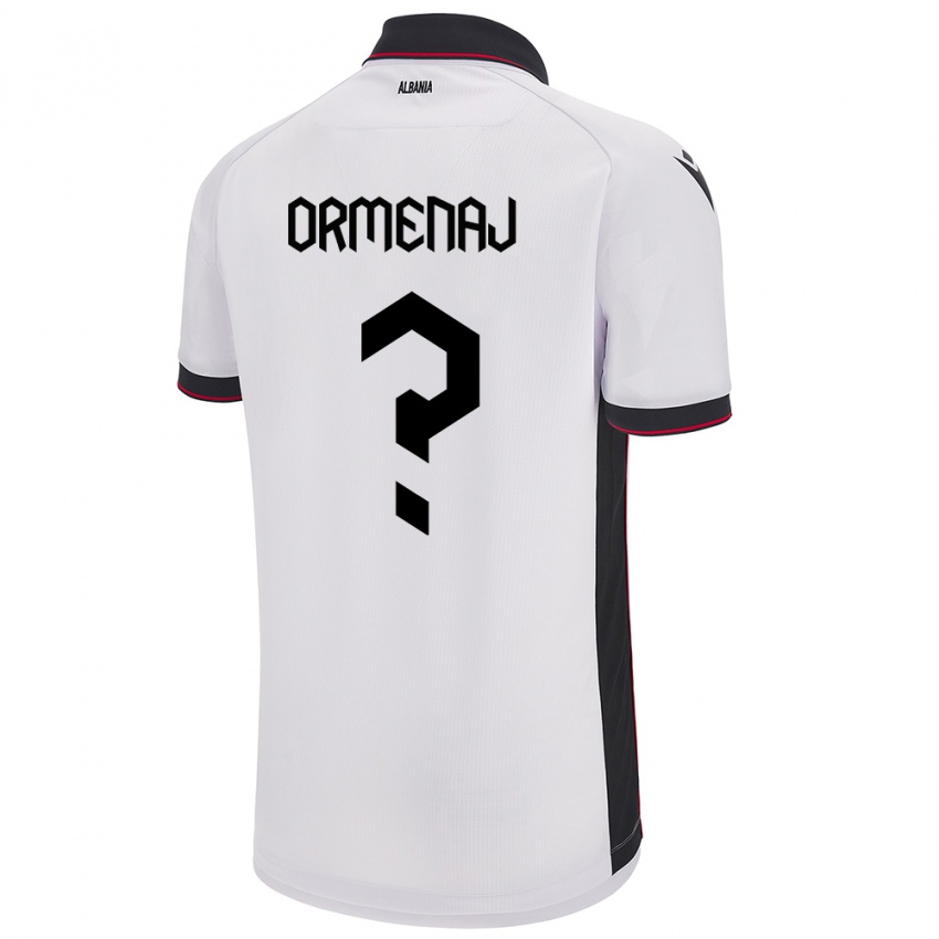 Homem Camisola Albânia Orgest Ormenaj #0 Branco Alternativa 24-26 Camisa Brasil