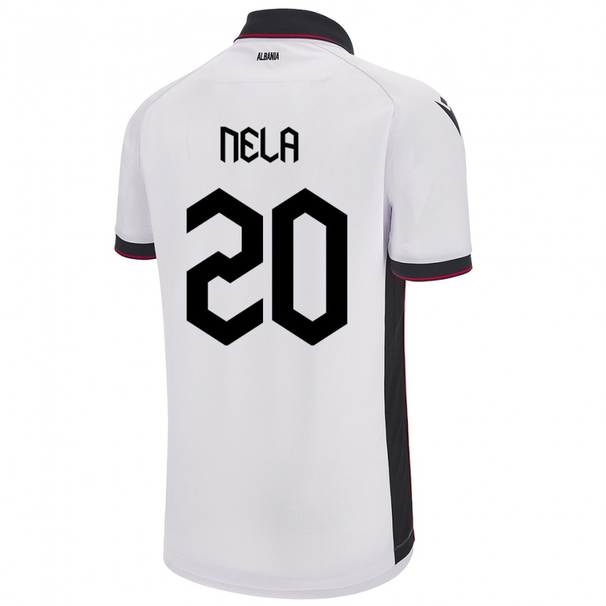 Homem Camisola Albânia Rinaldo Nela #20 Branco Alternativa 24-26 Camisa Brasil