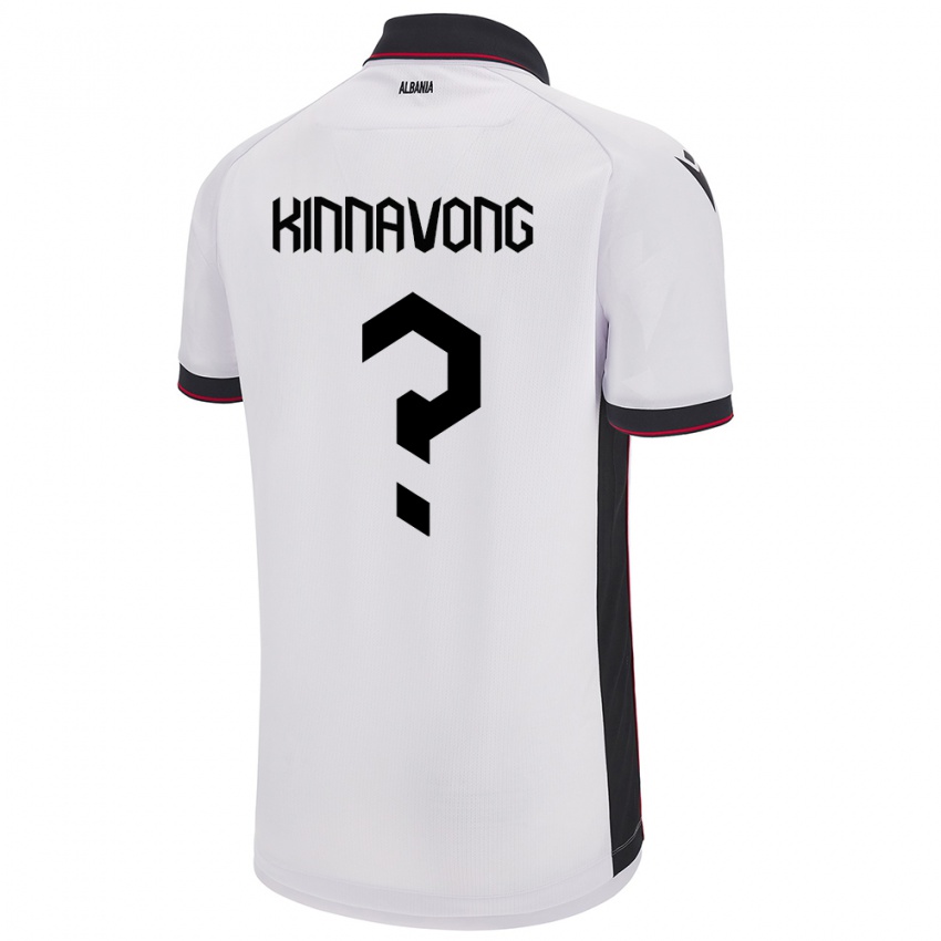 Homem Camisola Albânia Jordan Kinnavong #0 Branco Alternativa 24-26 Camisa Brasil