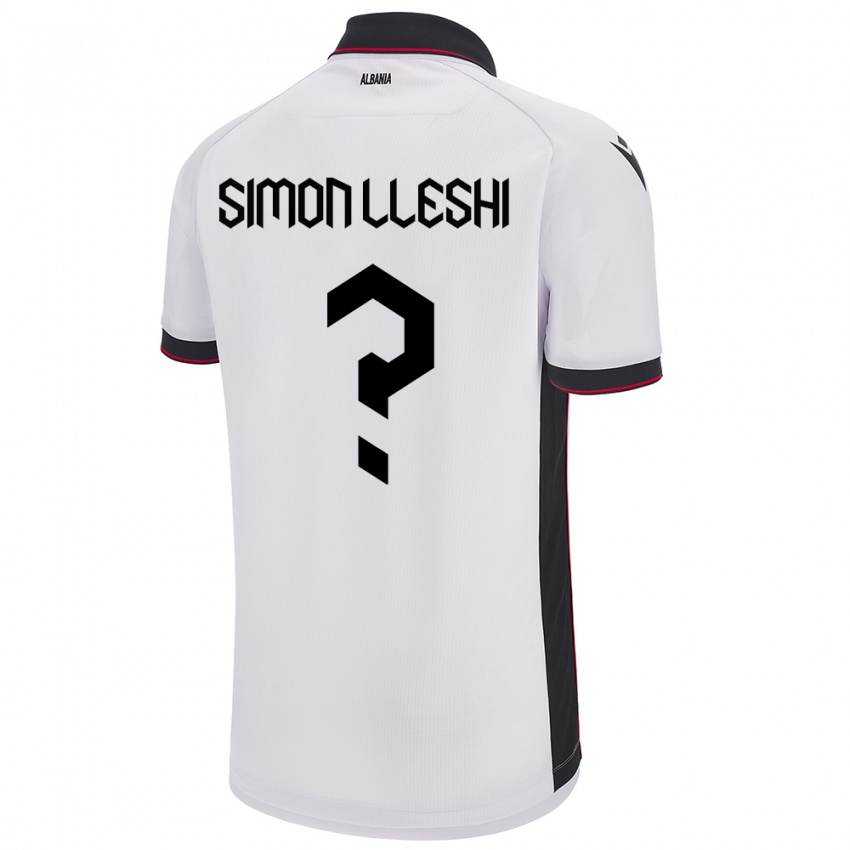 Homem Camisola Albânia Simon Lleshi #0 Branco Alternativa 24-26 Camisa Brasil