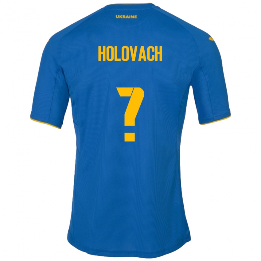 Homem Camisola Ucrânia Viktoriya Holovach #0 Azul Alternativa 24-26 Camisa Brasil