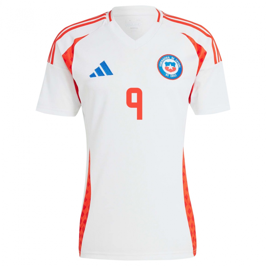 Homem Camisola Chile Luciano Arriagada #9 Branco Alternativa 24-26 Camisa Brasil