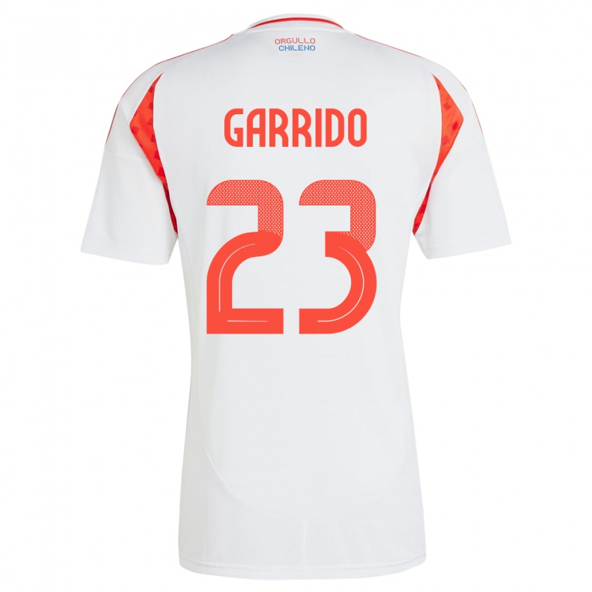 Homem Camisola Chile Pedro Garrido #23 Branco Alternativa 24-26 Camisa Brasil