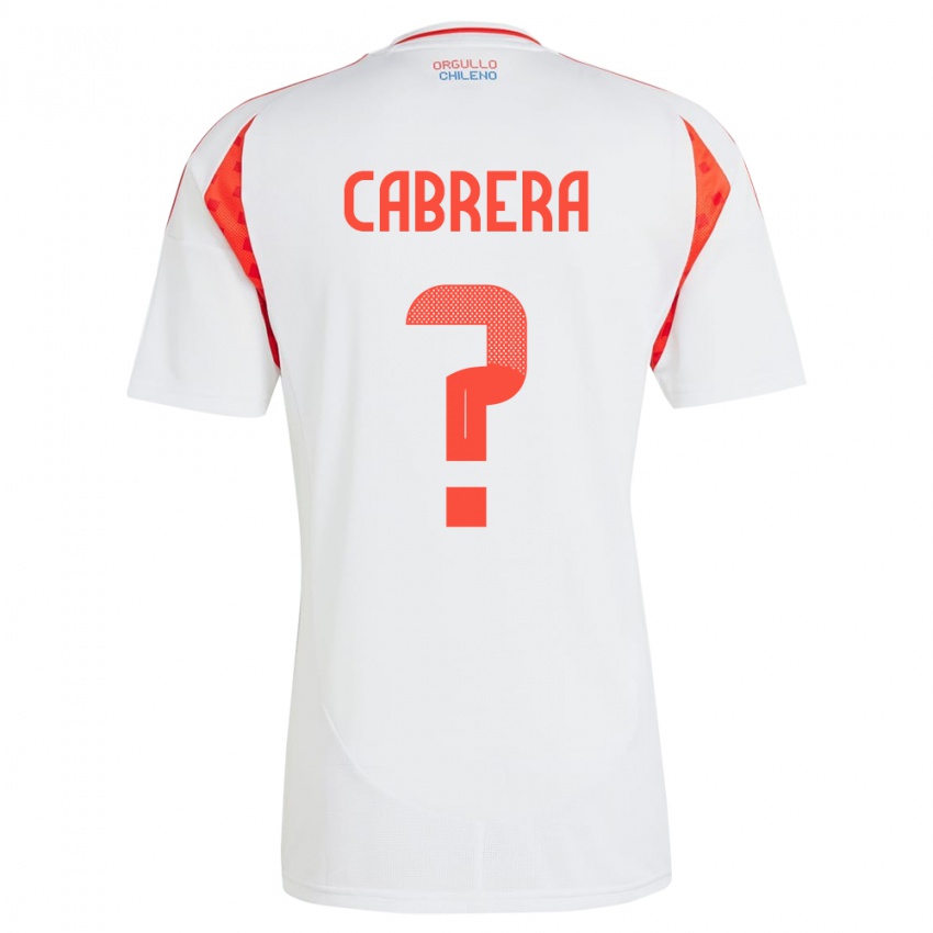 Homem Camisola Chile Vicente Cabrera #0 Branco Alternativa 24-26 Camisa Brasil