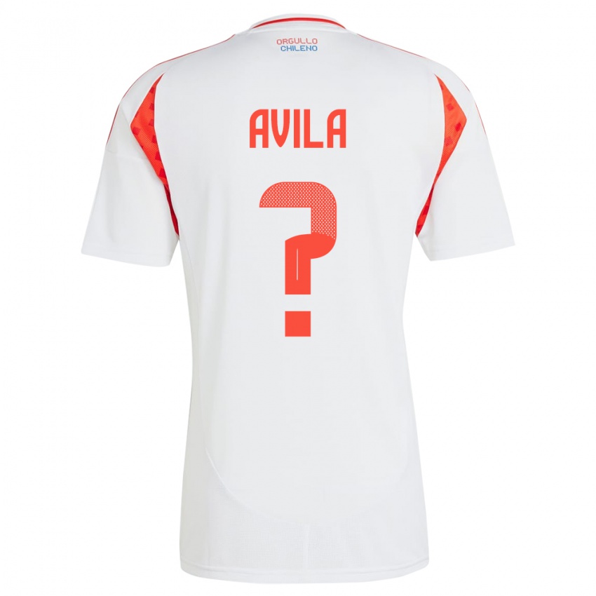 Homem Camisola Chile Gustavo Ávila #0 Branco Alternativa 24-26 Camisa Brasil