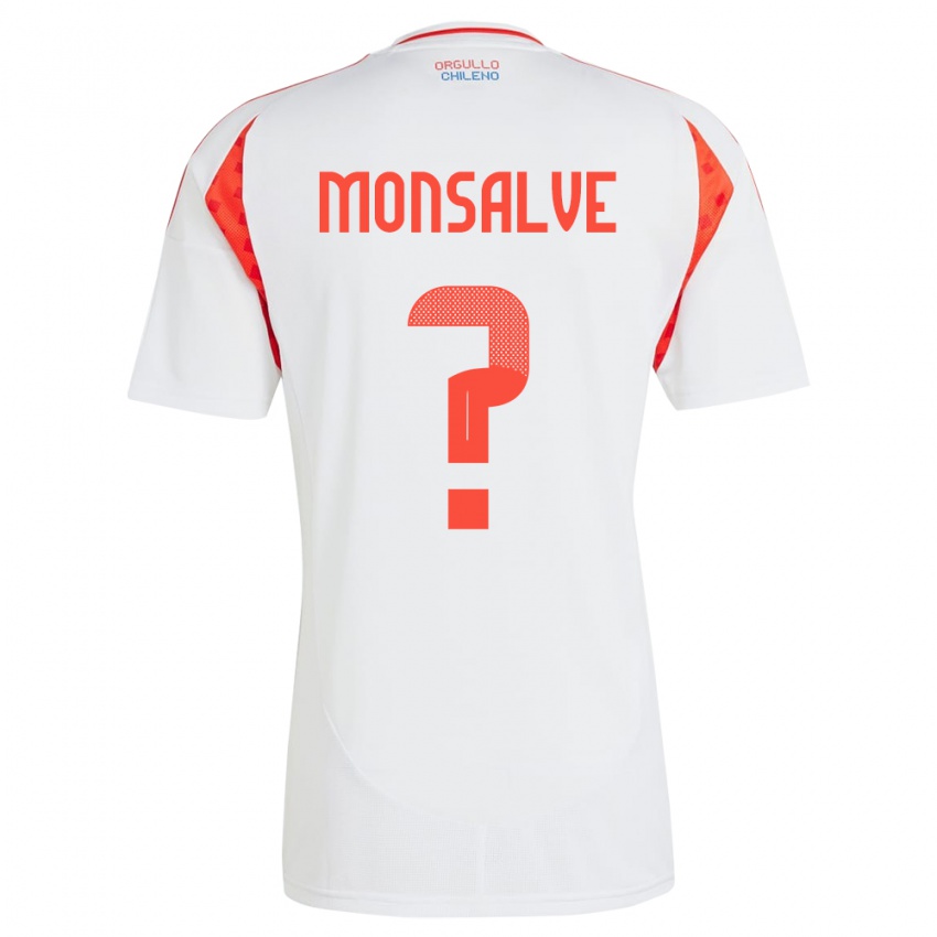 Homem Camisola Chile Gaspar Monsalve #0 Branco Alternativa 24-26 Camisa Brasil