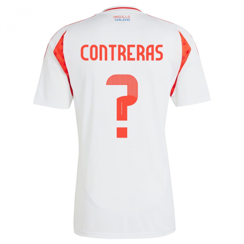 Homem Camisola Chile Mathías Contreras #0 Branco Alternativa 24-26 Camisa Brasil