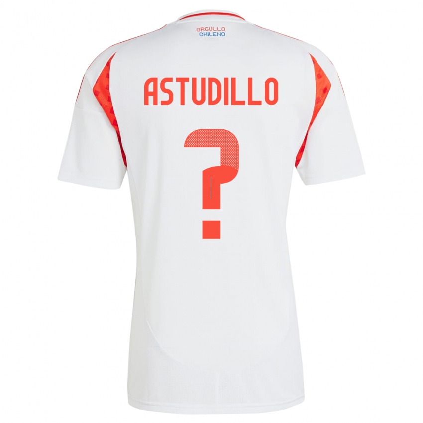 Homem Camisola Chile Jerall Astudillo #0 Branco Alternativa 24-26 Camisa Brasil