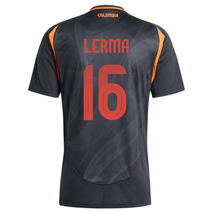 Homem Camisola Colômbia Jefferson Lerma #16 Preto Alternativa 24-26 Camisa Brasil