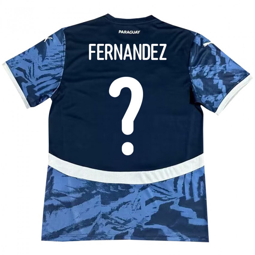 Homem Camisola Paraguai Diego Fernández #0 Azul Alternativa 24-26 Camisa Brasil