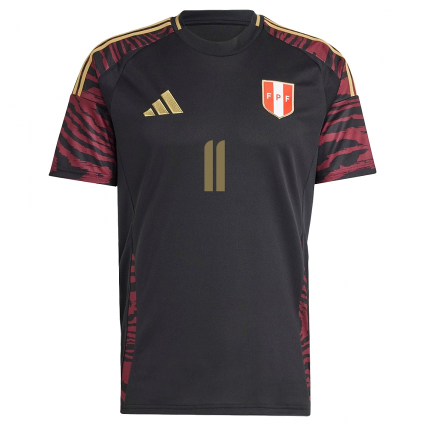 Homem Camisola Peru Xioczana Canales #11 Preto Alternativa 24-26 Camisa Brasil