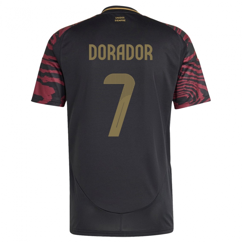 Homem Camisola Peru Sandy Dorador #7 Preto Alternativa 24-26 Camisa Brasil