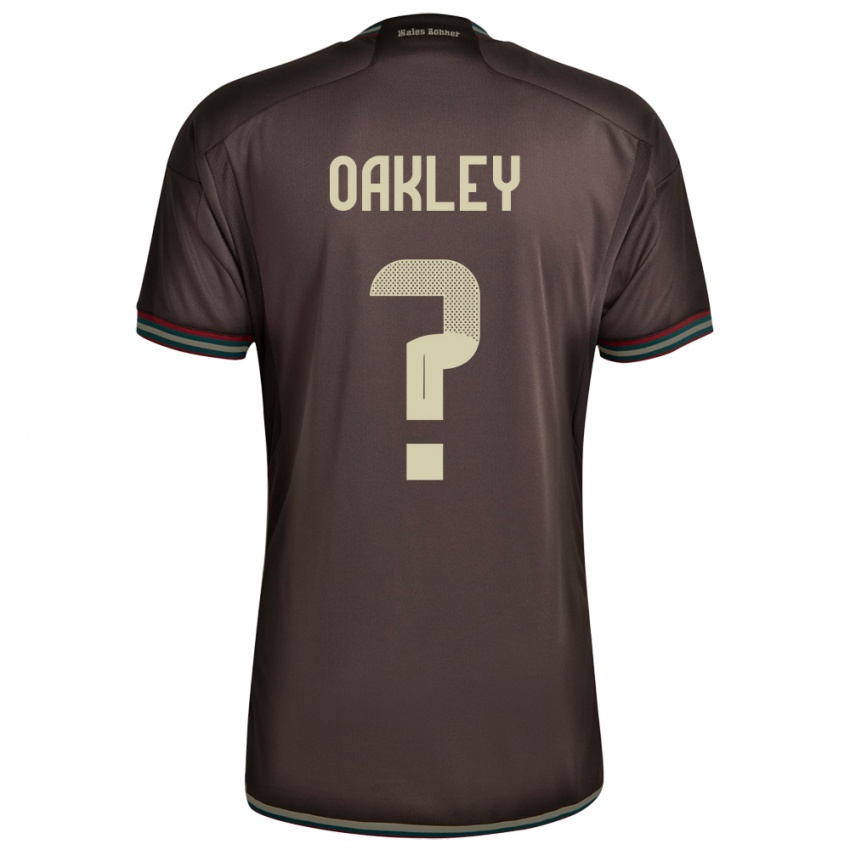 Homem Camisola Jamaica Katie Oakley #0 Noite Marrom Alternativa 24-26 Camisa Brasil