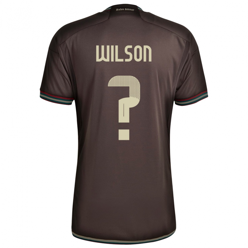 Homem Camisola Jamaica Dannique Wilson #0 Noite Marrom Alternativa 24-26 Camisa Brasil