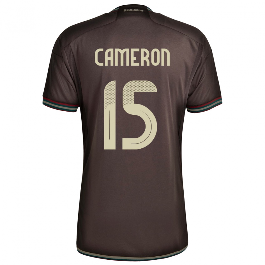 Homem Camisola Jamaica Tiffany Cameron #15 Noite Marrom Alternativa 24-26 Camisa Brasil