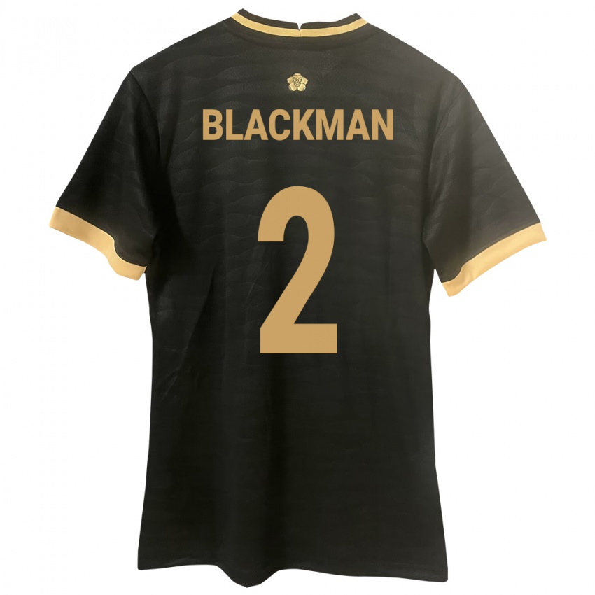 Homem Camisola Panamá César Blackman #2 Preto Alternativa 24-26 Camisa Brasil
