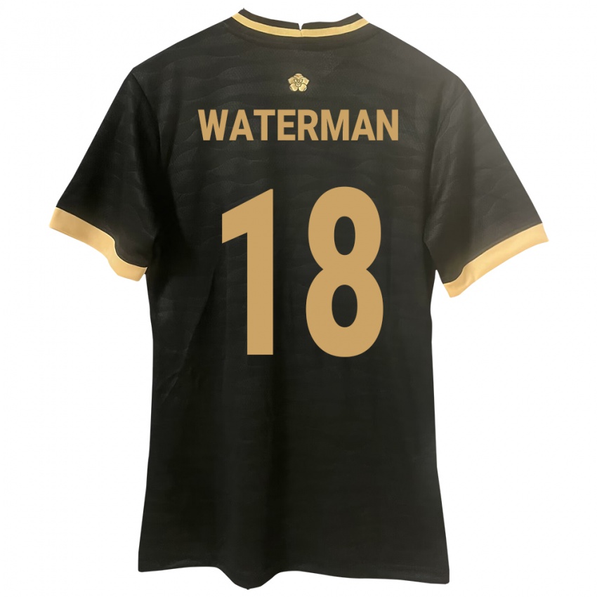 Homem Camisola Panamá Cecilio Waterman #18 Preto Alternativa 24-26 Camisa Brasil
