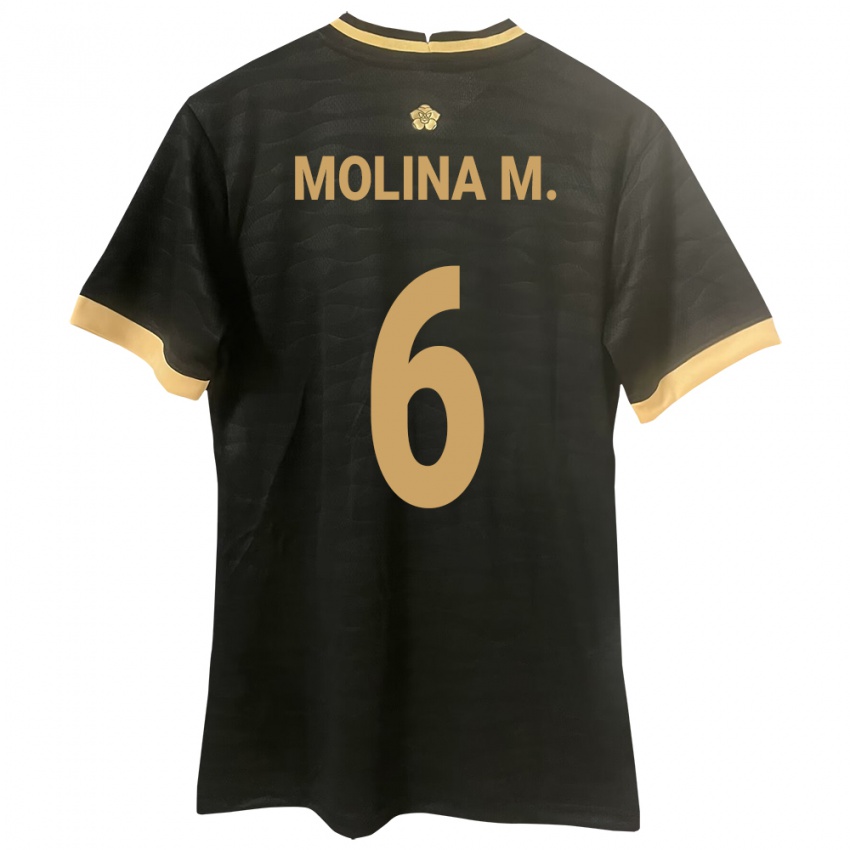Homem Camisola Panamá Mariana Molina #6 Preto Alternativa 24-26 Camisa Brasil