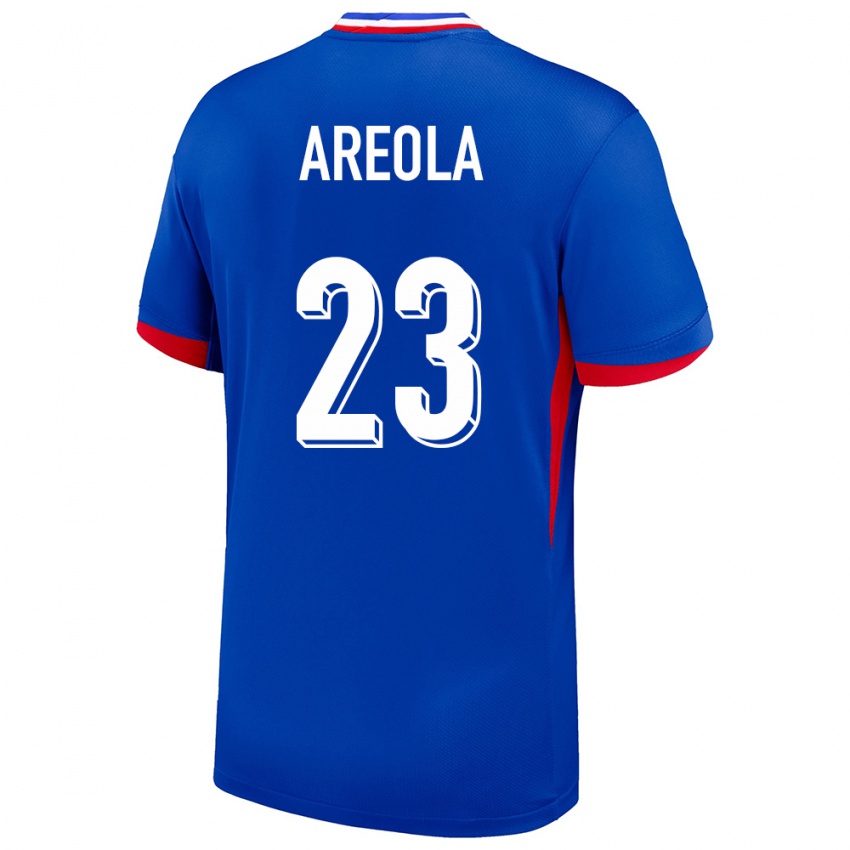 Mulher Camisola França Alphonse Areola #23 Azul Principal 24-26 Camisa Brasil