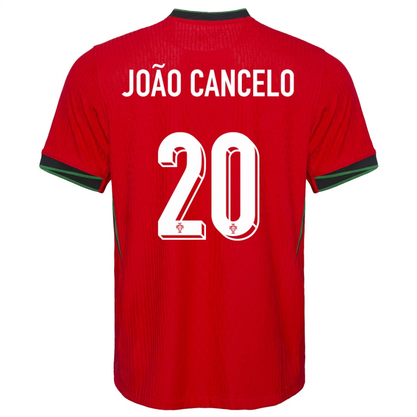 Mulher Camisola Portugal Joao Cancelo #20 Vermelho Principal 24-26 Camisa Brasil