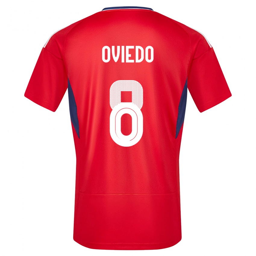 Mulher Camisola Costa Rica Bryan Oviedo #8 Vermelho Principal 24-26 Camisa Brasil