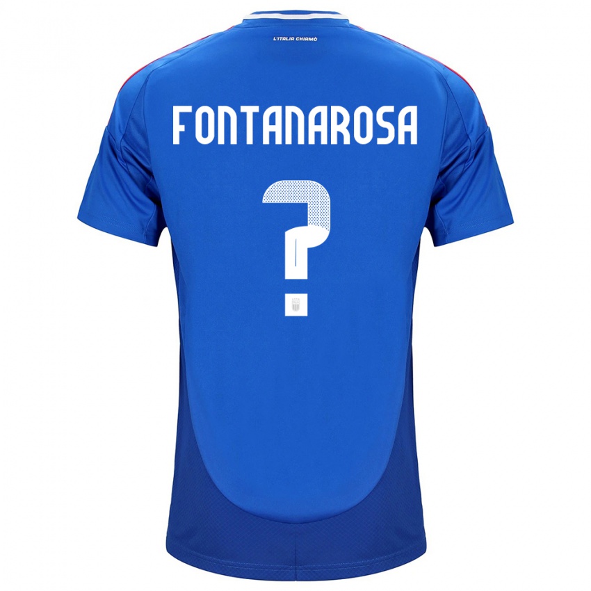 Mulher Camisola Itália Alessandro Fontanarosa #0 Azul Principal 24-26 Camisa Brasil