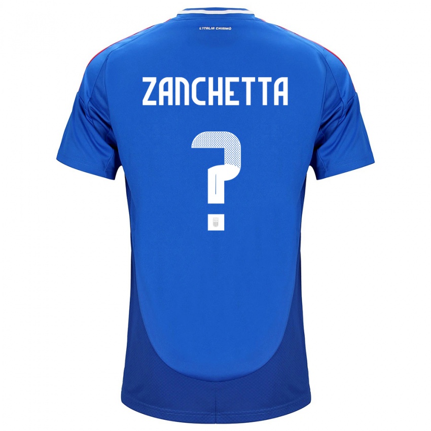 Mulher Camisola Itália Mattia Zanchetta #0 Azul Principal 24-26 Camisa Brasil