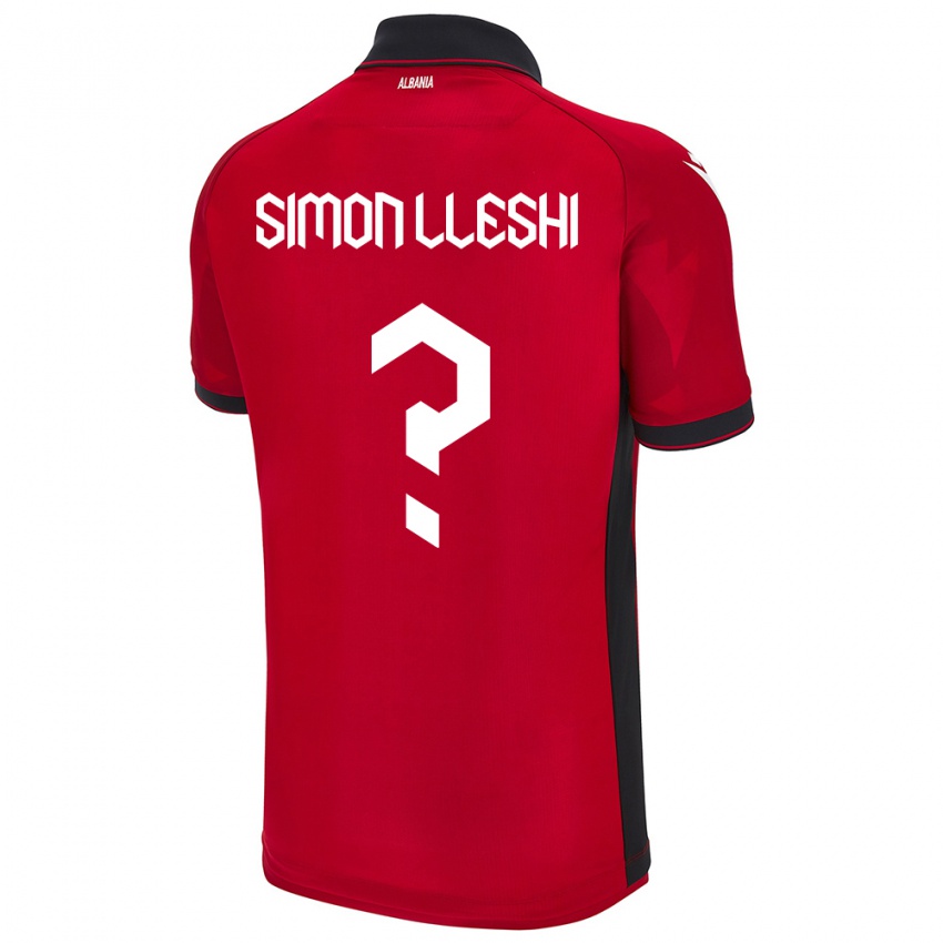 Mulher Camisola Albânia Simon Lleshi #0 Vermelho Principal 24-26 Camisa Brasil