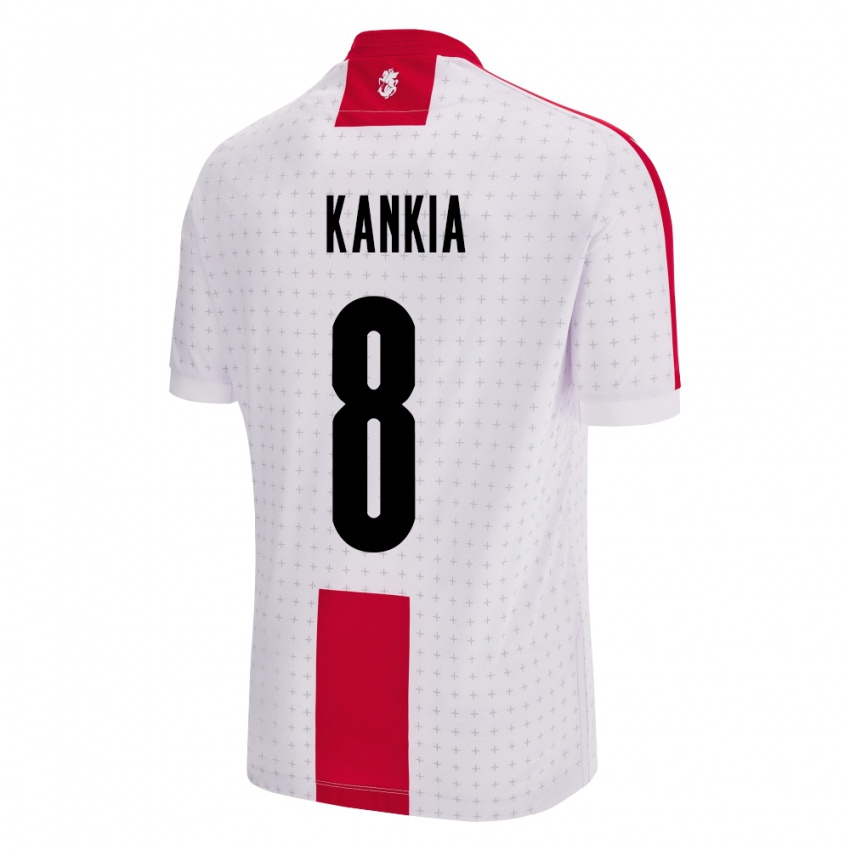 Mulher Camisola Geórgia Lizzie Kankia #8 Branco Principal 24-26 Camisa Brasil