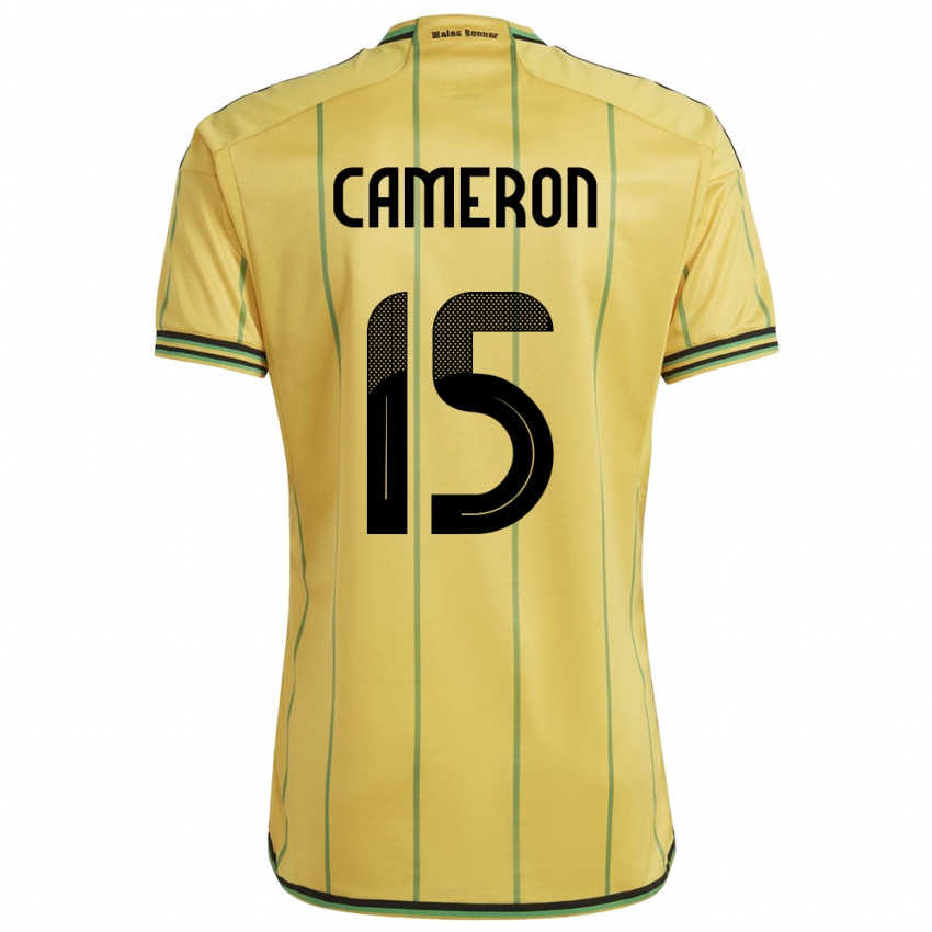 Mulher Camisola Jamaica Tiffany Cameron #15 Amarelo Principal 24-26 Camisa Brasil