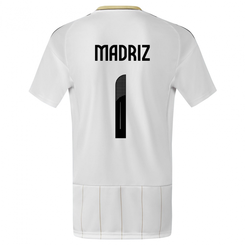 Mulher Camisola Costa Rica Abraham Madriz #1 Branco Alternativa 24-26 Camisa Brasil