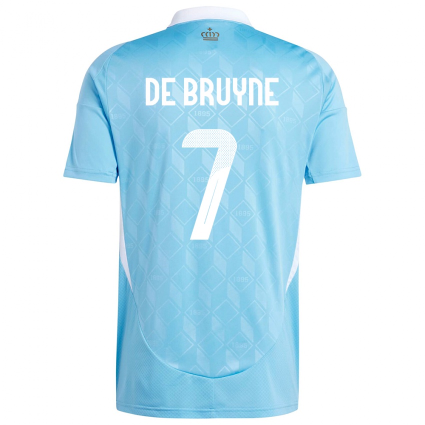 Mulher Camisola Bélgica Kevin De Bruyne #7 Azul Alternativa 24-26 Camisa Brasil