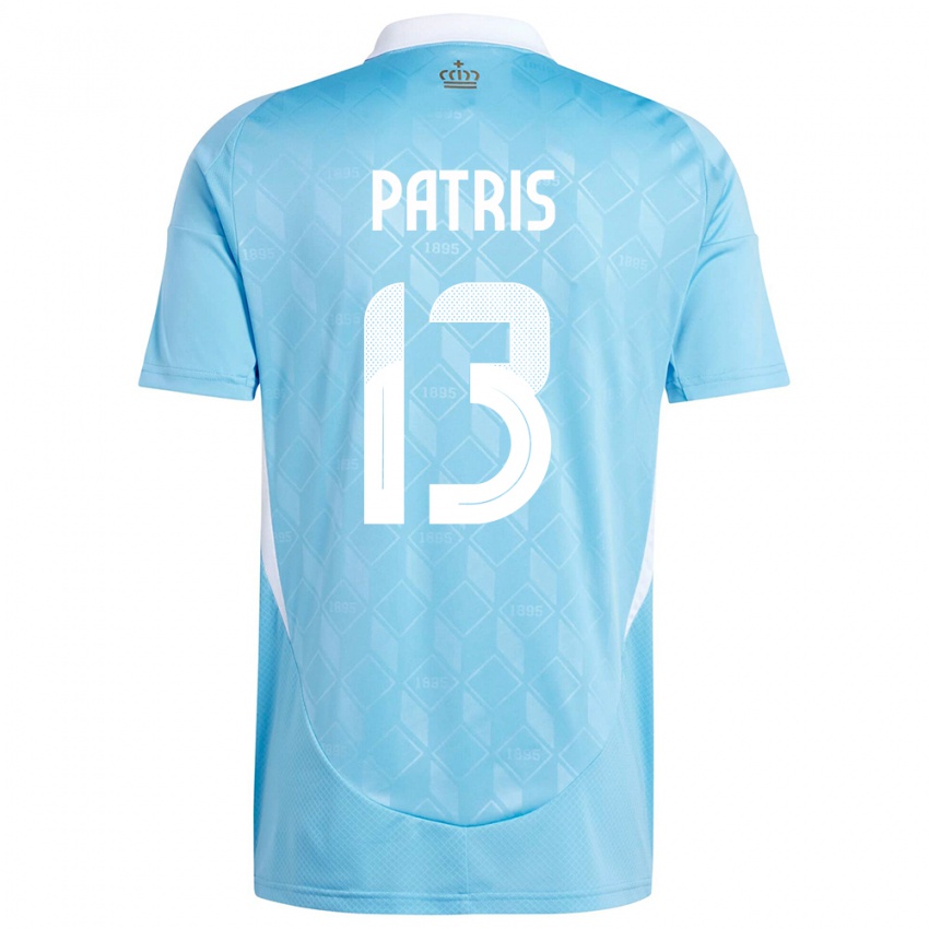 Mulher Camisola Bélgica Louis Patris #13 Azul Alternativa 24-26 Camisa Brasil
