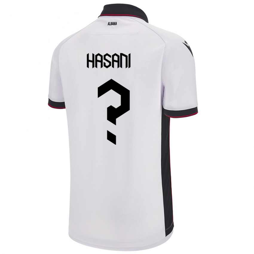 Mulher Camisola Albânia Ron Hasani #0 Branco Alternativa 24-26 Camisa Brasil