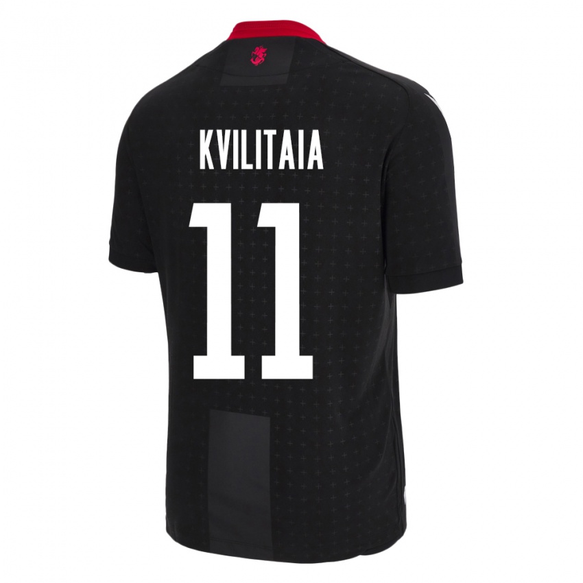 Mulher Camisola Geórgia Giorgi Kvilitaia #11 Preto Alternativa 24-26 Camisa Brasil