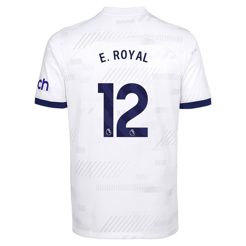 Criança Camisola Emerson Royal #12 Branco Principal 2023/24 Camisa Brasil