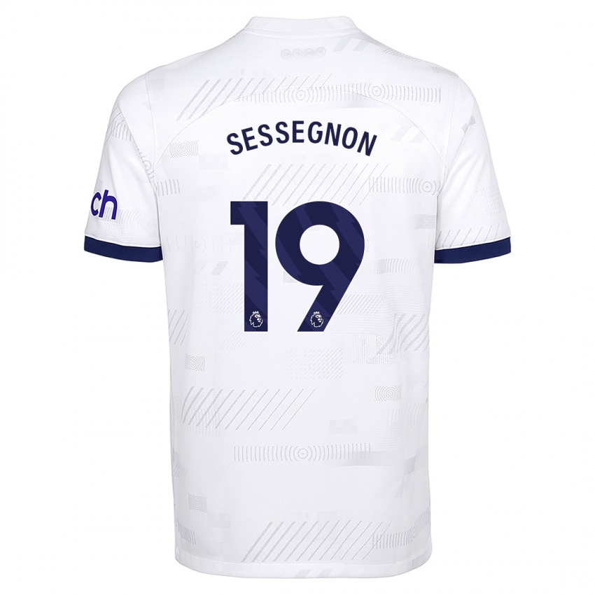 Criança Camisola Ryan Sessegnon #19 Branco Principal 2023/24 Camisa Brasil