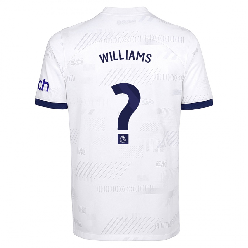 Criança Camisola Jaden Williams #0 Branco Principal 2023/24 Camisa Brasil