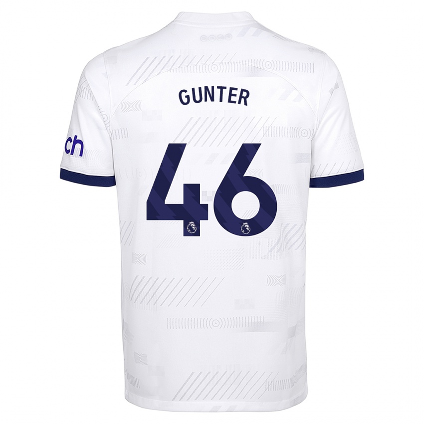 Criança Camisola Luca Gunter #46 Branco Principal 2023/24 Camisa Brasil