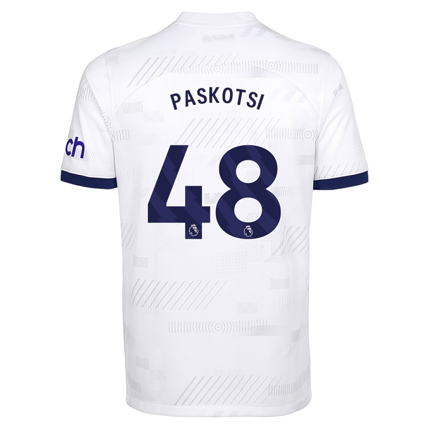 Criança Camisola Maksim Paskotsi #48 Branco Principal 2023/24 Camisa Brasil